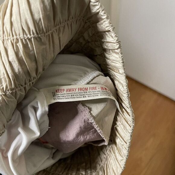 FREE PEOPLE MOVEMENT THE WAY HOME BEIGE PINK HIGH WAIST RUNNING SHORTS SMALL - Picture 7 of 7